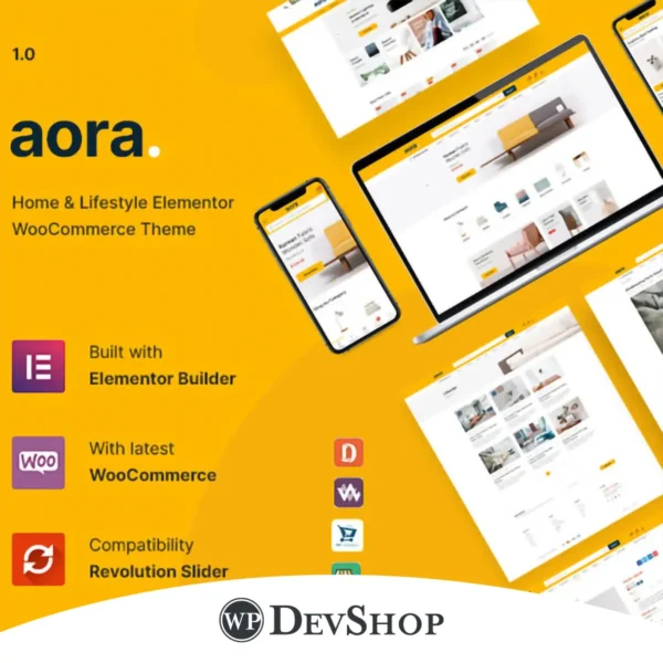 Aora – Home & Lifestyle Elementor WooCommerce Theme