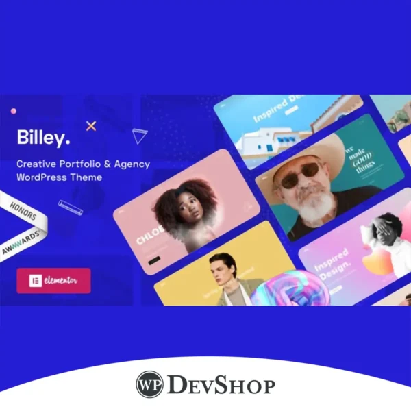 Billey – Creative Portfolio & Agency Elementor WordPress Theme