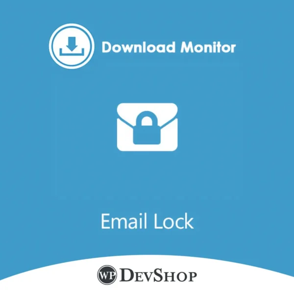 Download Monitor Email Lock: Secure download access with email capture. GDPR compliant, unlimited domain usage. GPL-licensed and virus-free.