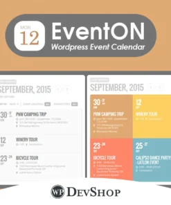 Manage events seamlessly with EventON, a top WordPress calendar plugin. GPL licensed, 100% virus-free, unlimited domains, advanced features for virtual and physical events.