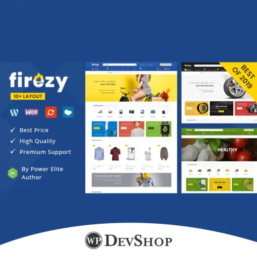 Firezy – The Ultimate Multipurpose WooCommerce Theme. From fashion to electronics, Firezy adapts seamlessly to diverse online stores. Clean design, responsive layout, and WooCommerce integration make it a must-have for e-commerce success.