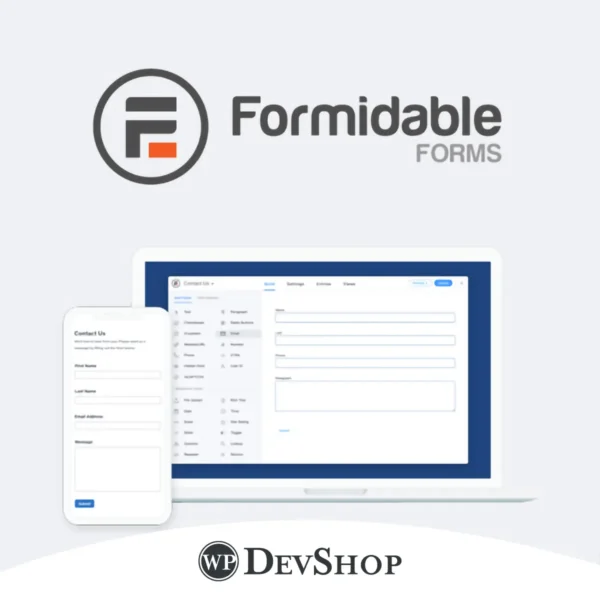 Formidable Forms Pro – WordPress Form Builder Plugin