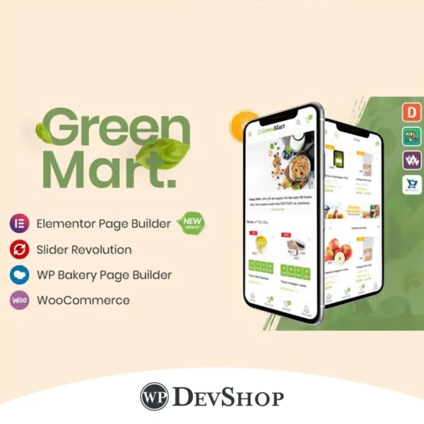 GreenMart – Organic & Food WooCommerce WordPress Theme