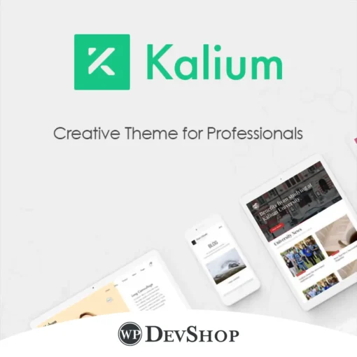 Kalium – the ultimate creative WordPress theme for professionals. Versatile, award-winning, and customizable. Perfect for design agencies, freelancers, photographers, and e-commerce businesses.