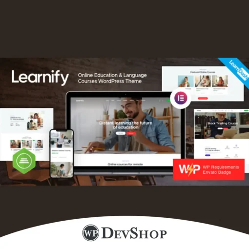 Learnify – Online Education Courses WordPress Theme