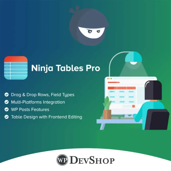 Ninja Tables Pro – The Fastest and Most Diverse WP Data Tables Plugin