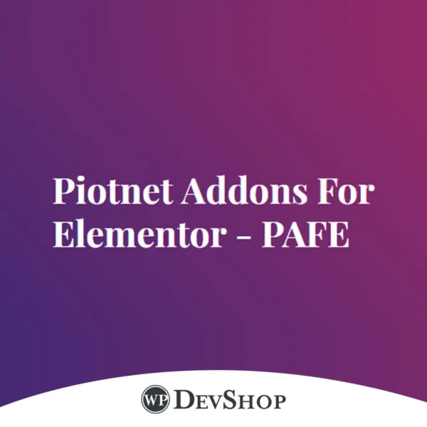 Download Piotnet Addons For Elementor Pro