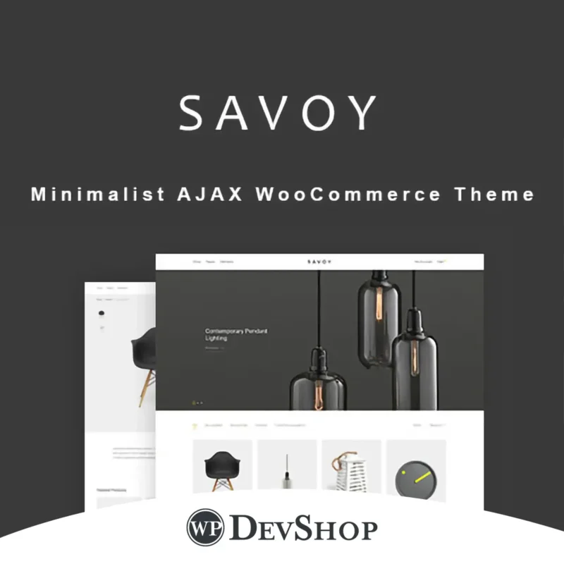 Savoy Minimalist WordPress theme