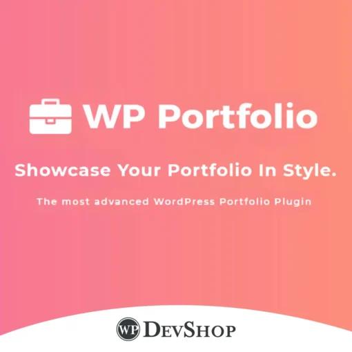 WP Portfolio. Perfect for showcasing websites, images, and videos, it offers customizable templates, SEO optimization, and GPL license with 100% virus-free guarantee and unlimited domain usage.