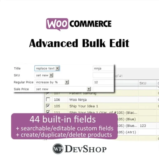 WooCommerce Advanced Bulk Edit