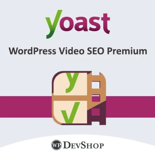 Yoast WordPress Video SEO Premium. Perfect for video content, it offers advanced SEO features, social media optimization, and GPL license with 100% virus-free guarantee and unlimited domain usage.