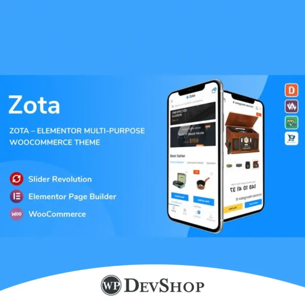 Zota – Elementor Multi-Purpose WooCommerce Theme