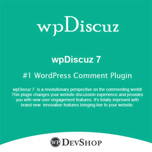 wpDiscuz – #1 WordPress Comment Plugin