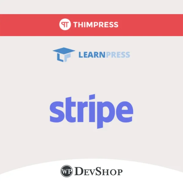 LearnPress – Stripe Payment: Enhance your e-learning platform with seamless Stripe integration. Accept Visa, MasterCard, and more. GPL-licensed, virus-free, and compatible with unlimited domains.