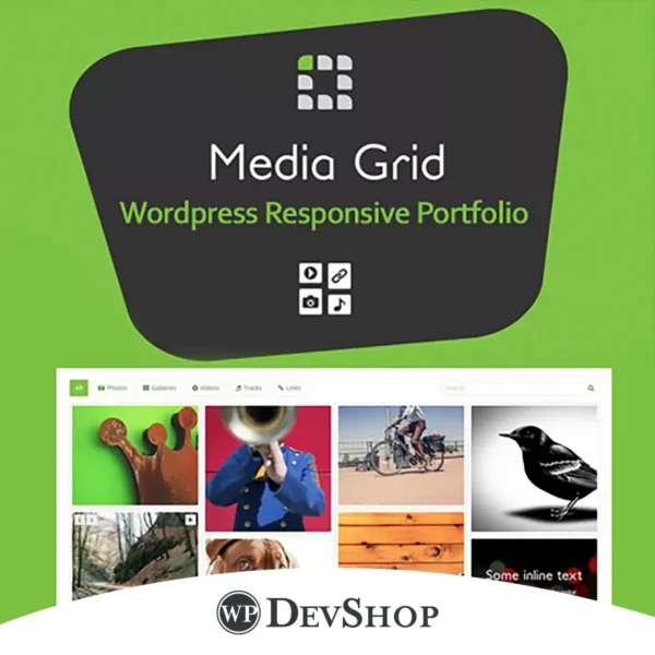 Media Grid – WordPress Responsive Portfolio