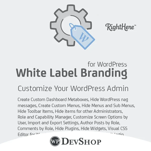 White Label Branding for WordPress