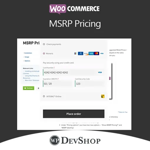 Discover WooCommerce MSRP Pricing—the essential plugin for displaying Manufacturer Suggested Retail Prices on your e-commerce site. Our GPL-licensed, virus-free solution supports unlimited domains. Get the latest version now!