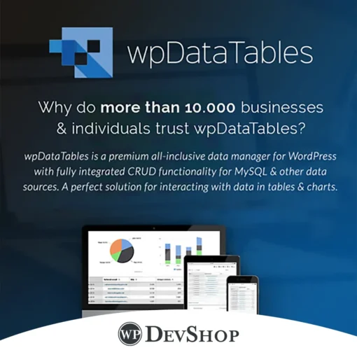 wpDataTables – Tables and Charts Manager for WordPress