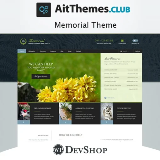 AIT Memorial WordPress Theme
