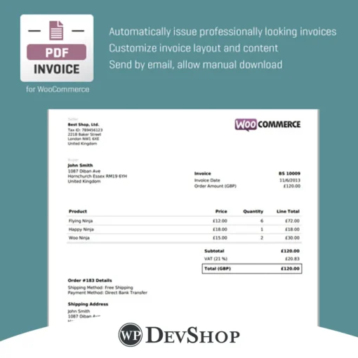CodeCanyon WooCommerce PDF Invoice