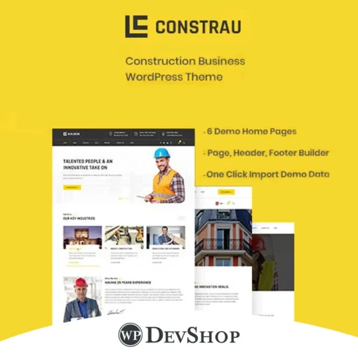 Constrau – Construction Business WordPress Theme