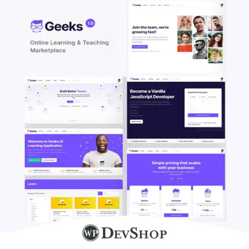 Geeks – Online Learning Marketplace WordPress Theme