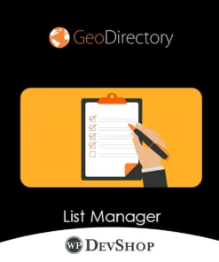 GeoDirectory List Manager
