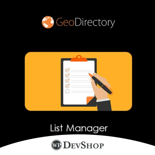 GeoDirectory List Manager