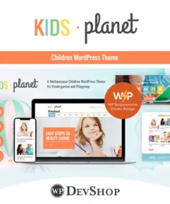 Kids Planet – A Multipurpose Children WordPress Theme for Kindergarten and Playgroup