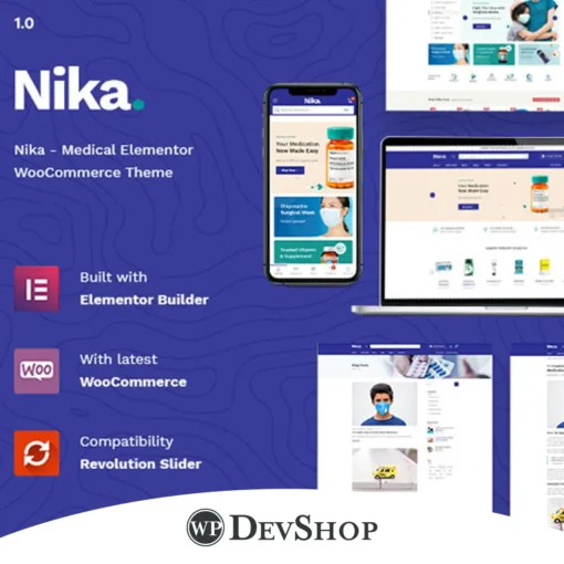 Nika – Medical Elementor WooCommerce Theme