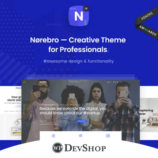 Norebro – Creative Portfolio Theme for Multipurpose Usage