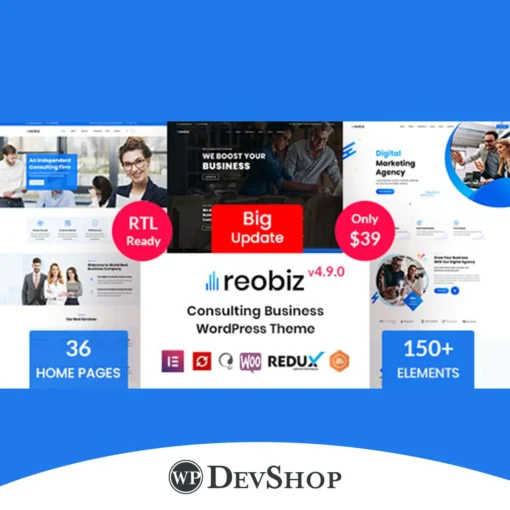 Reobiz – Consulting Business WordPress Theme