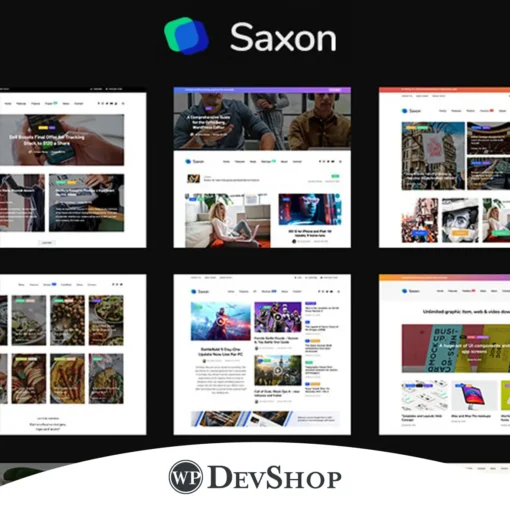 Saxon – Viral Content Blog & Magazine WordPress Theme
