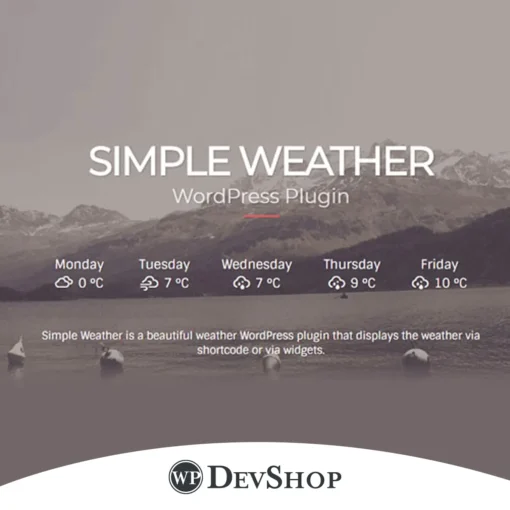 Simple Weather Plugin