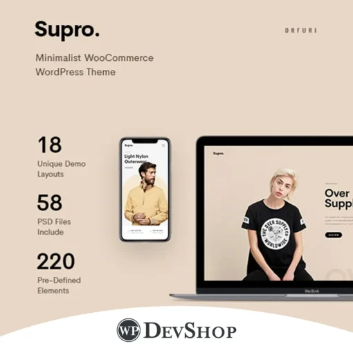 Supro – Minimalist AJAX WooCommerce WordPress Theme