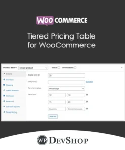 Tiered Pricing Table for WooCommerce