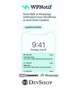 WPNotif: WordPress SMS & WhatsApp Message Notifications