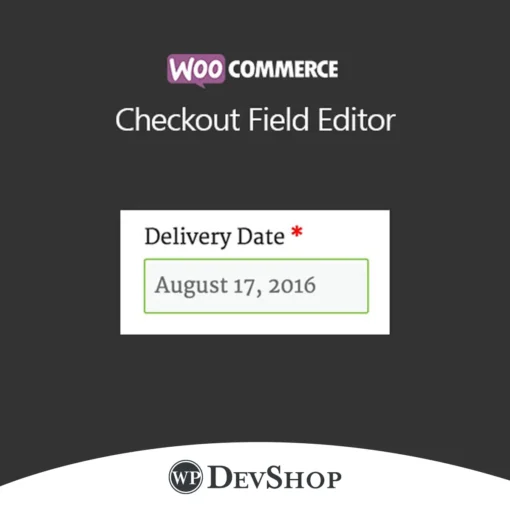 WooCommerce Checkout Field Editor