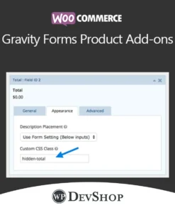 WooCommerce Gravity Forms Product Add-ons