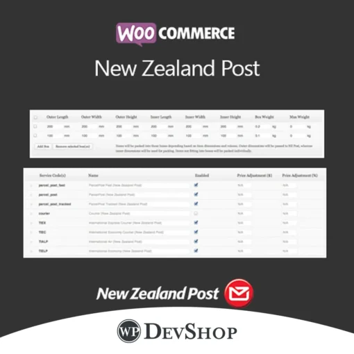 WooCommerce New Zealand Post