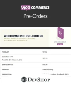 WooCommerce Pre-Orders
