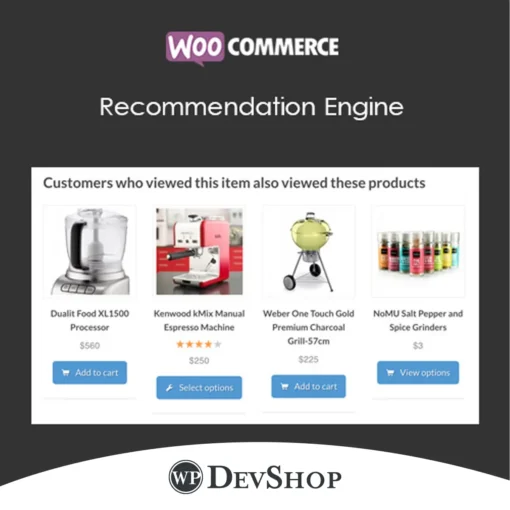WooCommerce Recommendation Engine