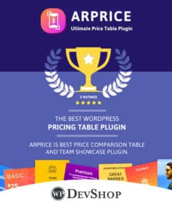 ARPrice – Responsive WordPress Pricing Table Plugin
