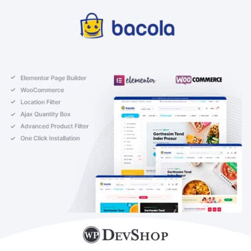 Bacola – Grocery Store and Food eCommerce Theme
