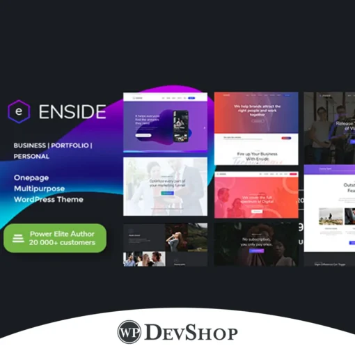 Enside – Multipurpose Onepage Landing Page WordPress Theme