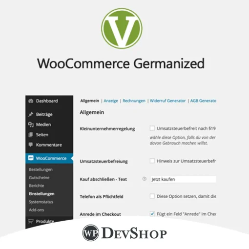WooCommerce Germanized Pro by Vendidero