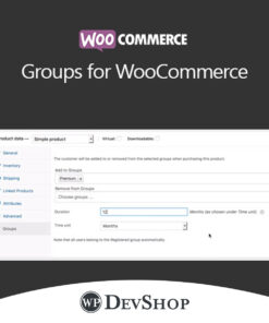 WooCommerce Groups for WooCommerce