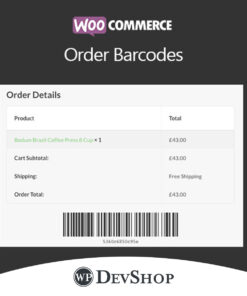 WooCommerce Order Barcodes