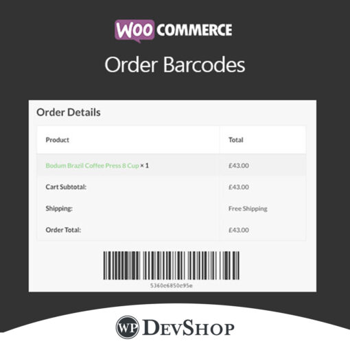 WooCommerce Order Barcodes